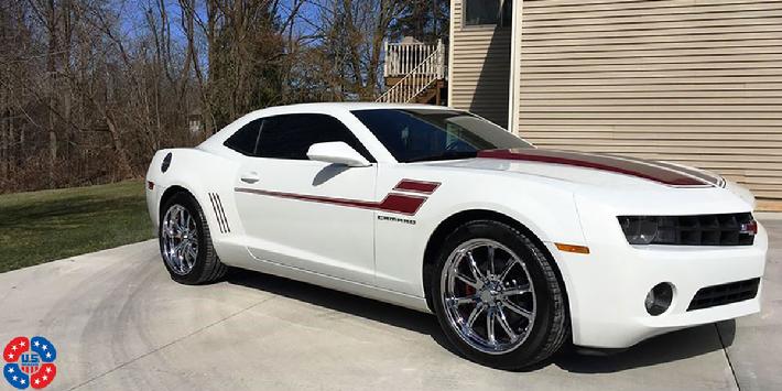 Camaro with U11 wheels, 20x8.5 and 20x10